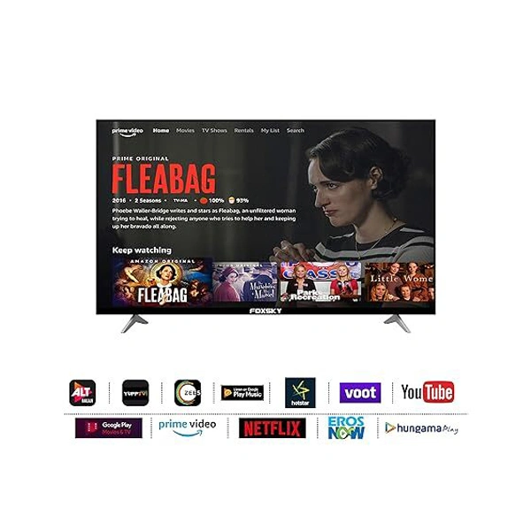 Foxsky 65FS-VS 165 cm (65 inches) 4K Ultra HD Smart LED TV - Black, New