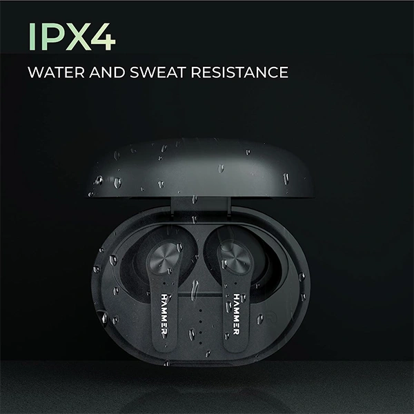 Hammer Airflow 2.0 Truly Wireless Earbuds - Black, Red, Silver