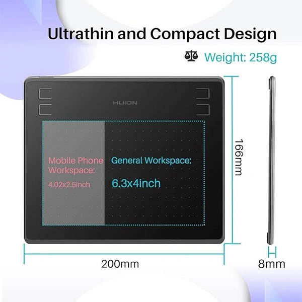 Huion HUION HS64 Graphics Drawing Tablet