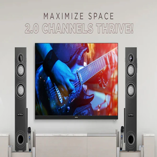 Intex Titan 1500 (D) | TW 13503 FMUB 2.0 Tower Speaker (150W) - Black, New