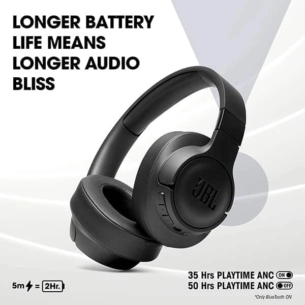 JBL Tune 760NC Over-Ear Bluetooth Headphone - White - White