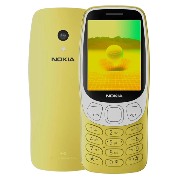 Nokia 3210 4G Keypad Phone - Yellow - Yellow