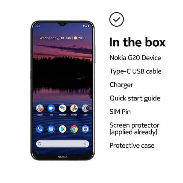 Nokia G20 Smart Phone - Silver - Silver