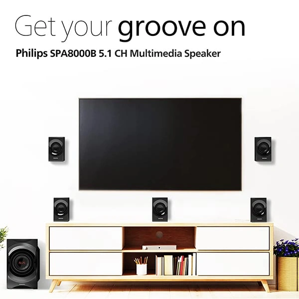 Philips Audio SPA8000B/94 120W Speaker