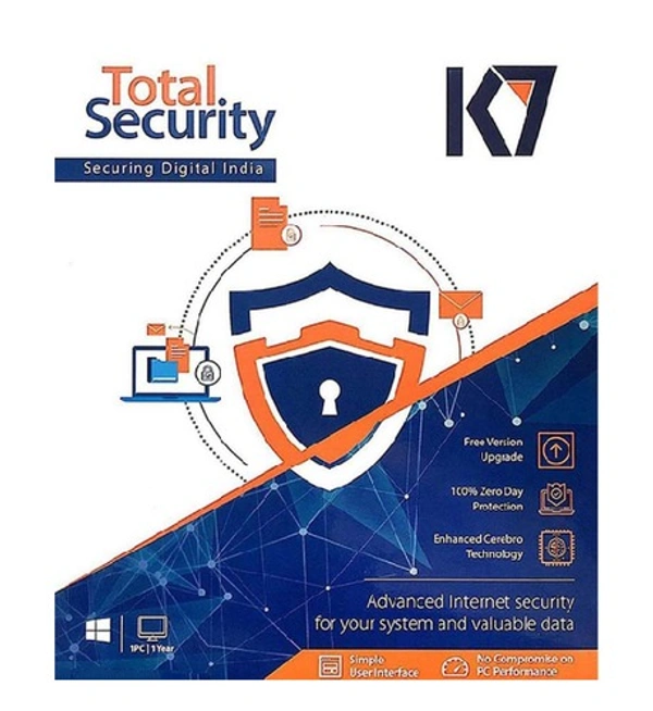 K7 2022 1 PC 1 Year Total Security (Email Delivery - No CD) (Standard Edition)