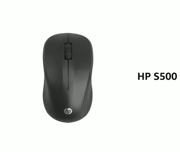 HP S500 Wireless Optical Mouse (2.4GHz Wireless, Black)