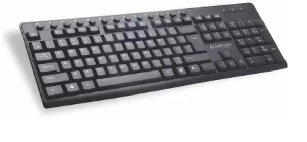 LAPCARE E9 Wired USB Multi-device Keyboard (Black) - Black