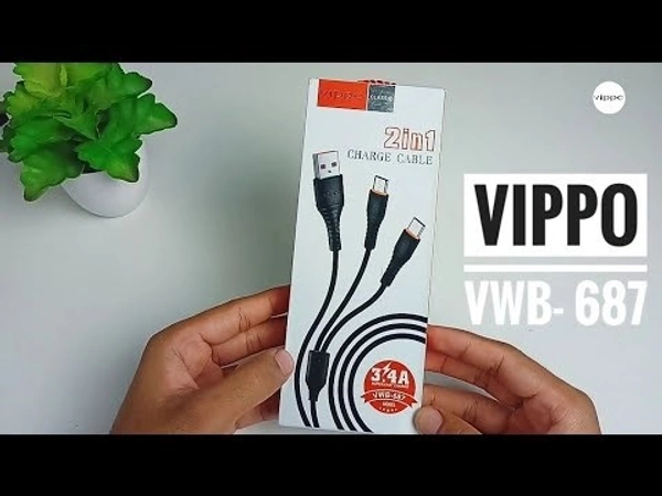 VIPPO 2 In 1 Fast Charging Cable 3.4