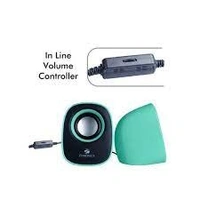 ZEBRONICS ZEB - PEBBLE NEW Laptop/Desktop Speaker (Green, 2.0 Channel)