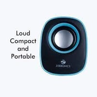 ZEBRONICS ZEB - PEBBLE NEW Laptop/Desktop Speaker (Green, 2.0 Channel)