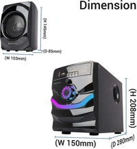 ZEBRONICS Zeb-Rainbow 20 W Bluetooth Home Theatre (Black, 4.1 Channel)