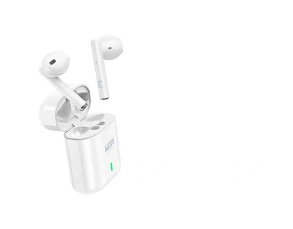 KDM W4 TWS 20 H music Time Wireless Earphone Bluetooth Headset (White, True Wireless)