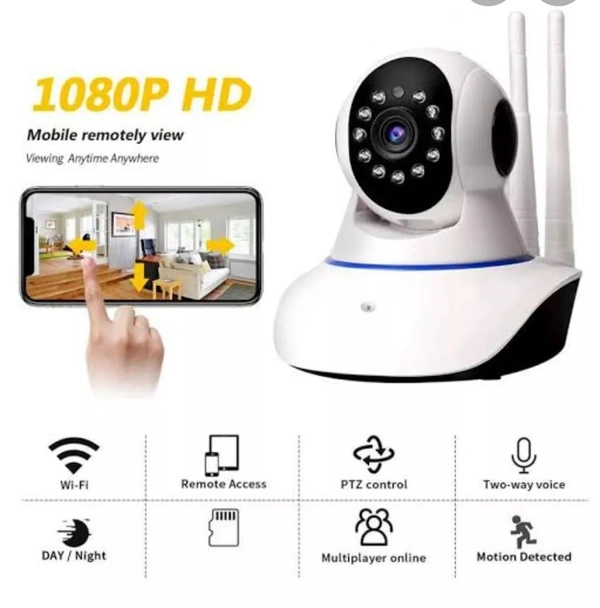 CAMS SR-TA-WIFI 360 Degree 1080p HD Wireless Wireless CCTV Camera No (1, White)
