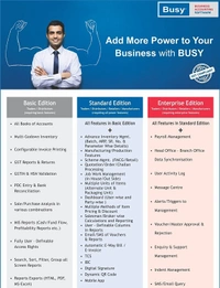 BUSY Busy Accounting Software 21 Model | Single User Basic Edition | 1 Year Free Anydesk Online Support | Support No.+91 8959689999