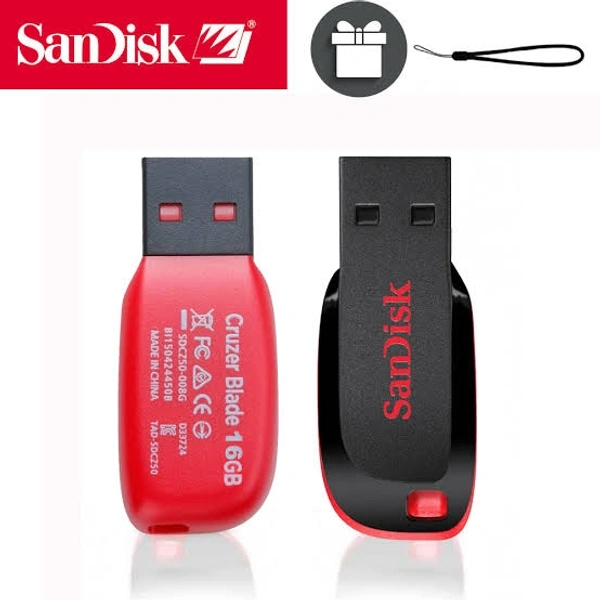 SANDISK Pendrive Sandisk Cruzer Blade Usb 2.0 - Red, 32