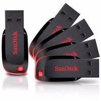 SANDISK Pendrive Sandisk Cruzer Blade Usb 2.0 - Red, 128
