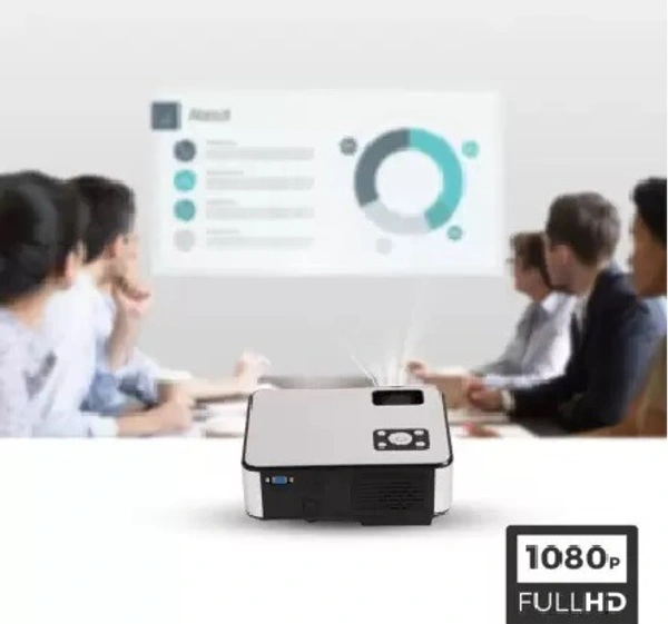 ZEBRONICS ZEB-LP2800HD (2800 lm) 720p HD||Built-in-Speaker Projector (Black)