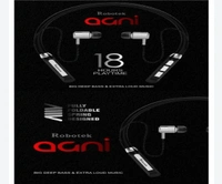 ROBOTEK Robotek Agni - 20 Hours Playtime Bluetooth Headset (Multicolor, in The Ear)