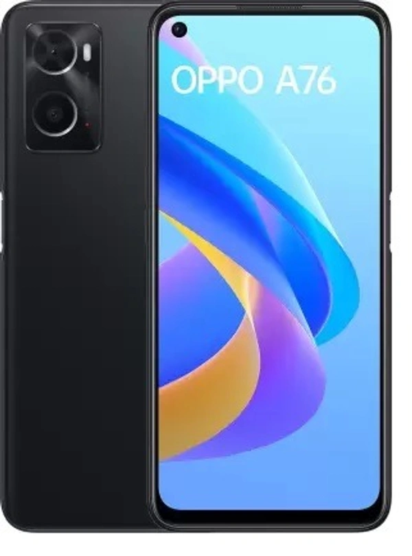 OPPO A76 (Glowing Black, 128 GB) (6 GB RAM) - Glowing Black, 128GB, 6GB