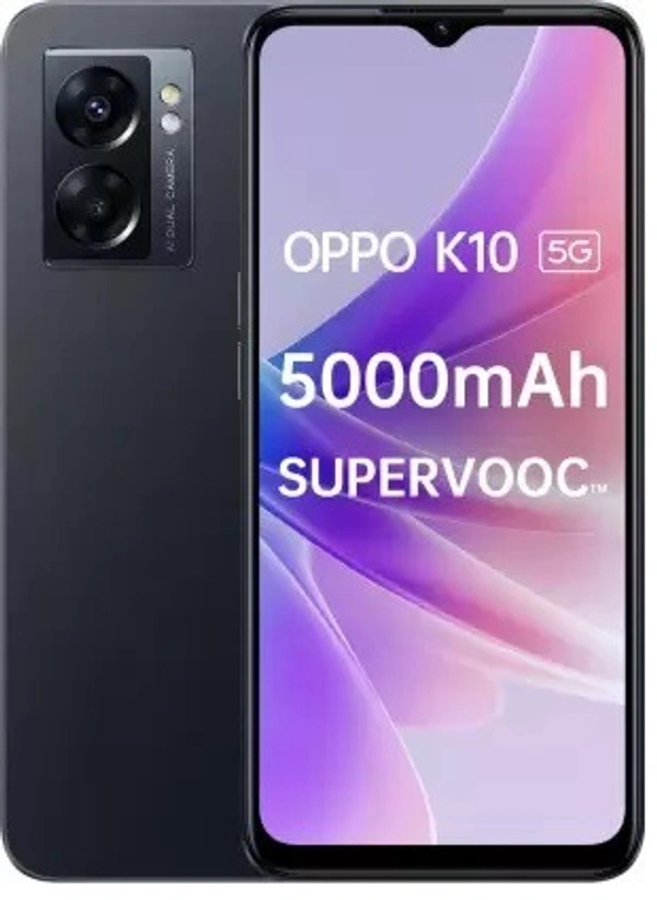 OPPO K10 5G (Midnight Black, 128 GB) (8 GB RAM) - Black, 128GB, 8GB