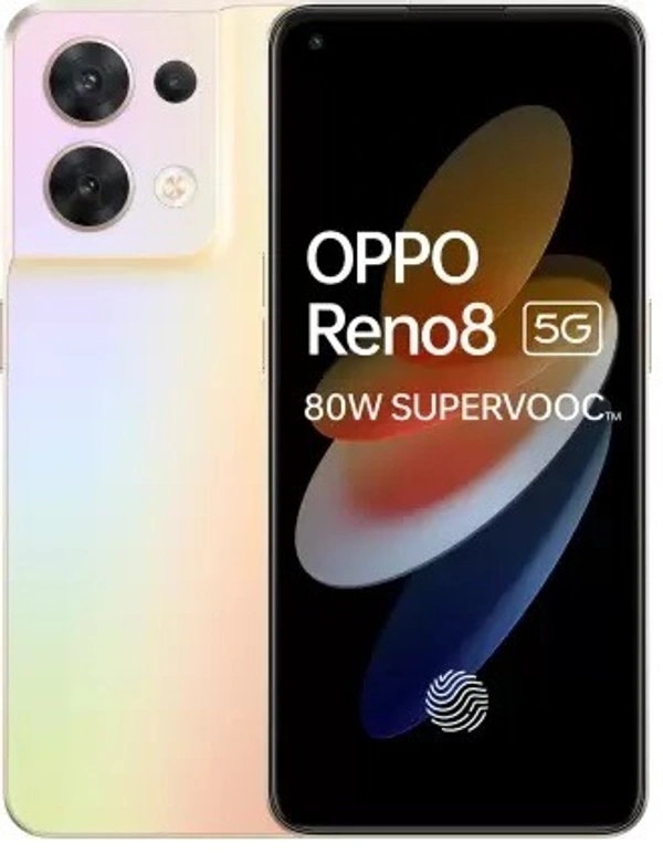 OPPO Reno8 5G (Shimmer Gold, 128 GB) (8 GB RAM) - Black, 128GB, 8GB