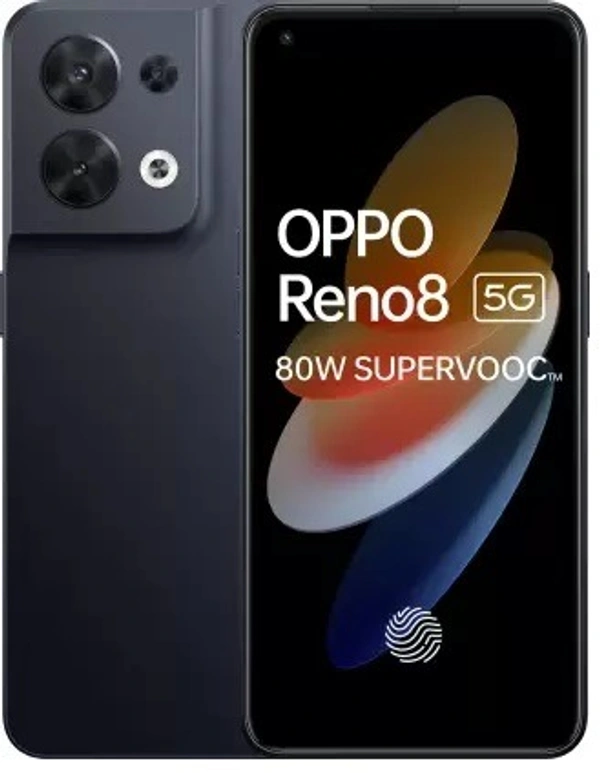 OPPO Reno8 5G (Shimmer Black, 128 GB) (8 GB RAM) - Shimmer Black, 128GB, 8GB