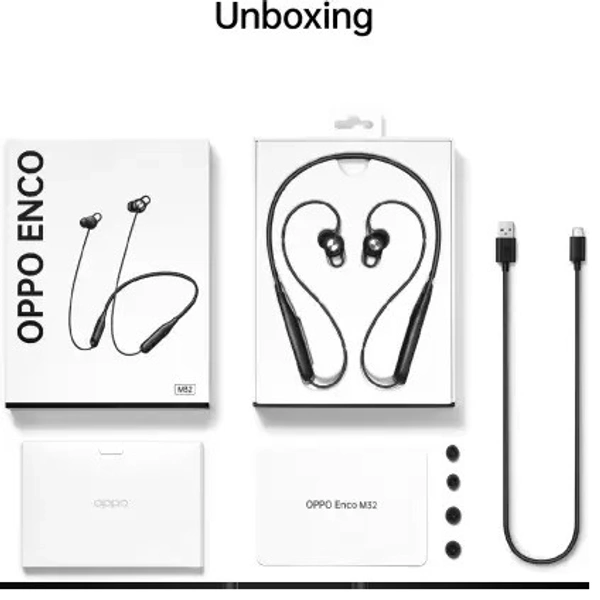 OPPO Enco M32 Bluetooth Headset (Black, In the Ear) - Black