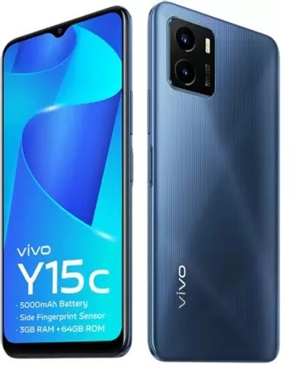VIVO vivo Y15c (Mystic Blue, 64 GB) (3 GB RAM) - Mystic Blue, 64GB, 3GB