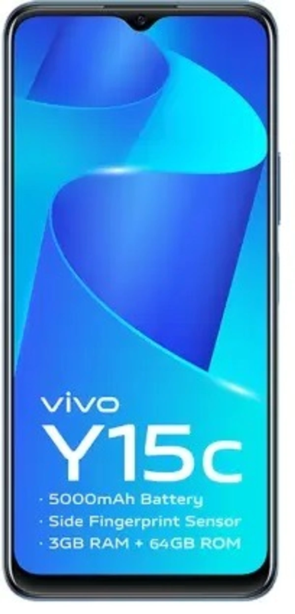 VIVO vivo Y15c (Mystic Blue, 64 GB) (3 GB RAM) - Mystic Blue, 64GB, 3GB