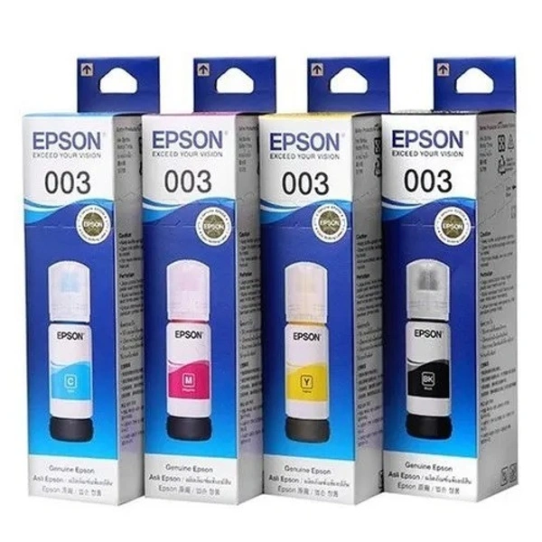 EPSON Epson 003 CYAN 65 ml for EcoTank L1110/L3100/L3101/L3110/L3115/L3116/L3150/L3151/L3152/L3156/L5190 Black Ink Bottle - CYAN