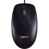 LOGITECH Logitech M90 Wired USB Mouse, 1 yr Warranty, 1000 DPI Optical Tracking, Ambidextrous PC/Mac/Laptop - Black - Black