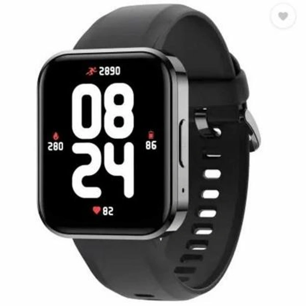 realme DIZO Watch D 1.8 inch Dynamic display with 550nits brightness (by realme techLife) (Classic Black Strap, Free Size)