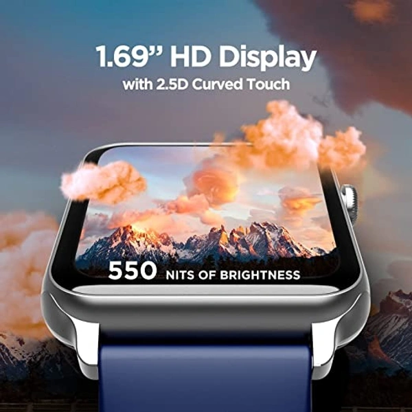 Boat boAt Wave Call Smart Watch, Smart Talk with Advanced Dedicated Bluetooth Calling Chip, 1.69 HD Display with 550 NITS & 70% Color Gamut, 150+ Watch Faces, Multi-Sport Modes, HR, SpO2, IP68(Deep Blue) - Teal Green