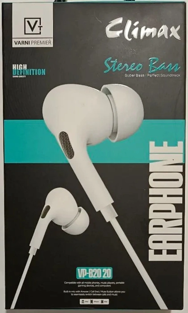 Climax Earphones VP-B2020 - Black