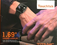 touchtek Touchtek Titanic Smart watch - Black