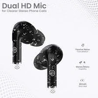 PTRON PTron Basspods P181 Truly Wireless Stereo Earbuds, Black, Mobile - BLACK