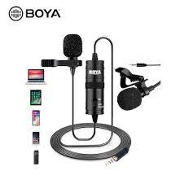 BOYA Boya By-M1 Omni Directional Lavalier Microphone - BLACK