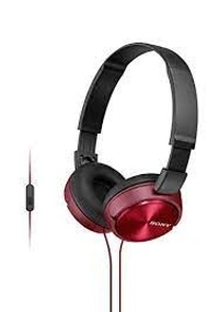 SYSKA Syska HS3100 Wired Headphone With Mic (RED, On the Ear) - Black
