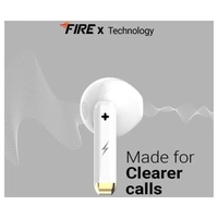 FIRE BOLTT Fire-Boltt Fire Pods Ninja G211 True Wireless Earbuds with IPX4 Water Resistant, White - WHITE