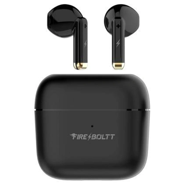 FIRE BOLTT Fire-Boltt Fire Pods Ninja G211 True Wireless Earbuds with IPX4 Water Resistant, Black - BLACK