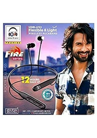 UIND U&i FIRE Series (12 Hour Playback Time) Wireless/Bluetooth in The Ear Headphone UiNB-4752 - BLACK