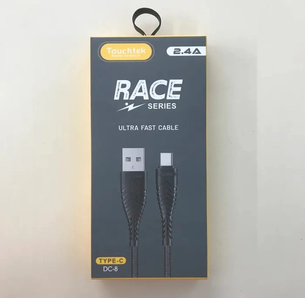 TOUCHTEK Touchtek Race Ultra Fast Type-C Data Cable - WHITE