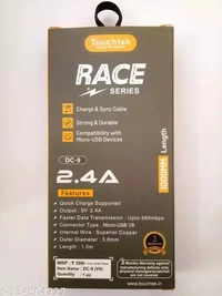 TOUCHTEK Touchtek Race Ultra Fast Type-C Data Cable - WHITE