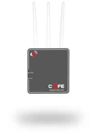 COFE 4G Sim Router with Triple Antenna, Support All GSM Sim with 120 Mtr Range, Speed 300 Mbps 4G Router (Black, Single Band)