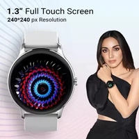 FIRE BOLTT Fire-Boltt Hurricane 1.3" Curved Glass Display with 360 Health Training, 100+ Sports Modes Smartwatch (Grey Strap, Free Size) - WHITE,GREY,BLACK