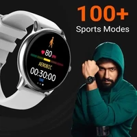 FIRE BOLTT Fire-Boltt Hurricane 1.3" Curved Glass Display with 360 Health Training, 100+ Sports Modes Smartwatch (Grey Strap, Free Size) - WHITE,GREY,BLACK