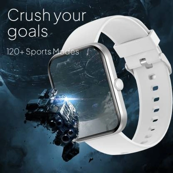 fire boltt Fire-Boltt Terminator 1.99" Bluetooth Calling Smartwatch, Split Screen, AI Voice Assistant Smartwatch (Pink Strap, Free Size)