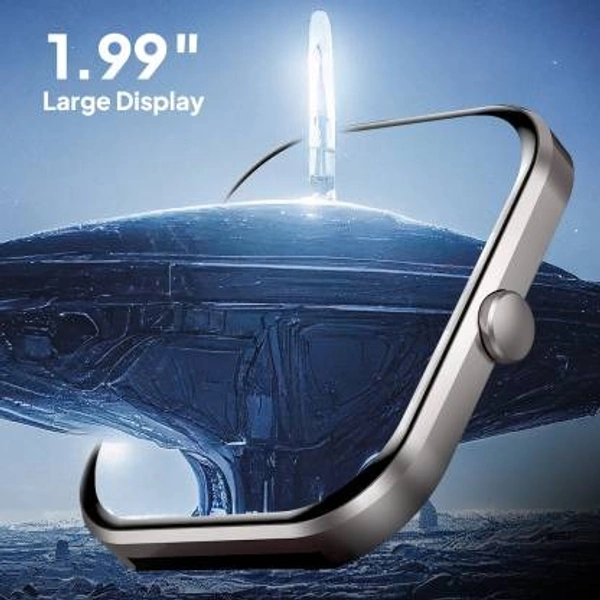 fire boltt Fire-Boltt Terminator 1.99" Bluetooth Calling Smartwatch, Split Screen, AI Voice Assistant Smartwatch (Pink Strap, Free Size)