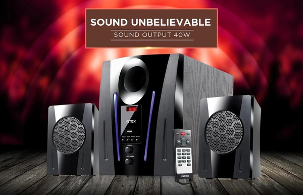 INTEX Intex 2.1 XV 2100 DG FMUB 40 W Bluetooth Home Theatre (Black, 2.1 Channel)