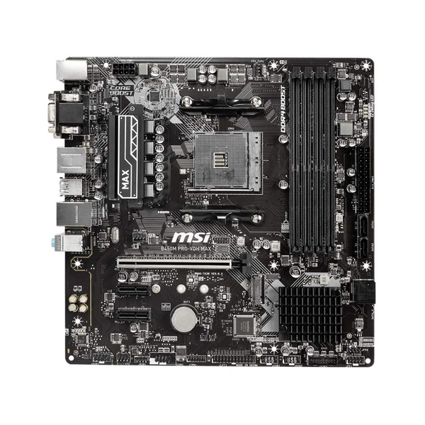 MSI B450M Pro-Vdh Max Gaming Fullat Motherboard Ddr4